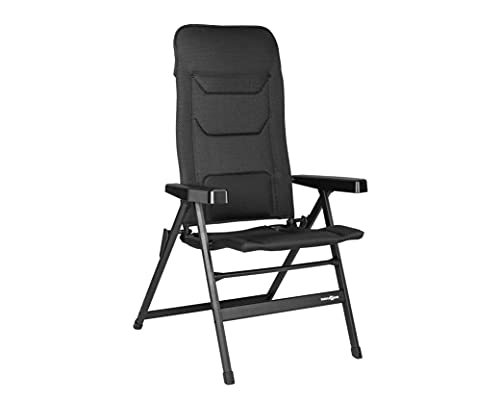 Brunner Rebel Pro (S-M-L) Sedia Pieghevole Da Campeggio, Giardino, Terrazzo In Alluminio, Regolabile In 5 Posizioni, Con Portata Fino A 150 Kg, Schien