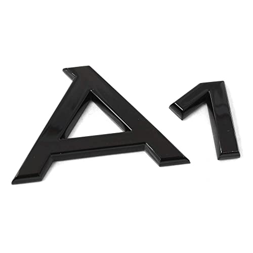 Audi 82A071803 Scritta A1 Logo Nero Tuning Exclusive Black Edition Emblema Autoadesivo