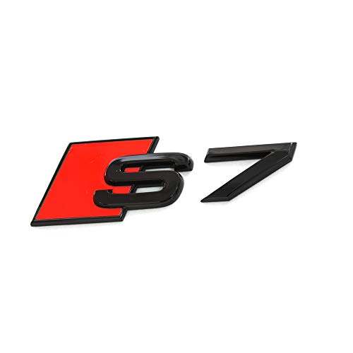 Audi 4K8071804 - Scritta S7 Tuning Exclusive Black Edition, Emblema Modello, Nero/Rosso