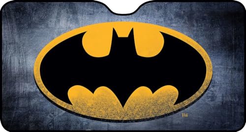 Parasole Anteriore Auto Batman 130 X 70Cm Supereroe Uomo Pipistrello Giallo Nero
