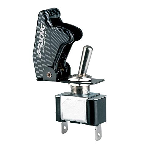 Simoni Racing Isr/1C Interruttore Universale, Interruttore A Levetta, Interruttore A Bilanciere, Starter A Due Vie, Carbon Look