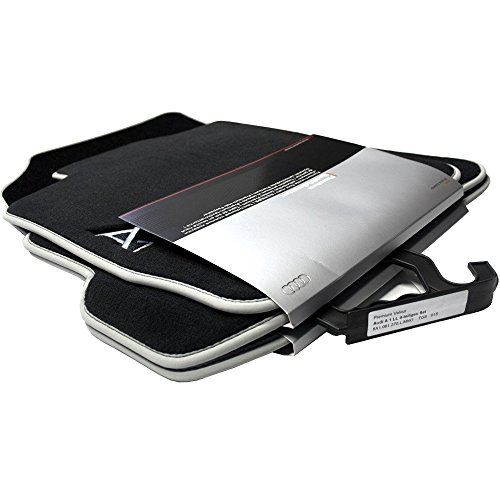 Audi 8 X 1061270Lmno Textil Zerbino Premium Anteriore/Posteriore Nero/Argento Grigio A1/S1 4 Pezzi