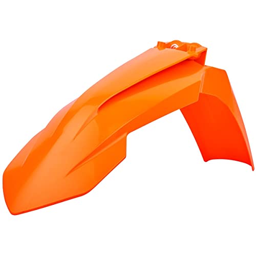 Polisport 8574200008 - Parafango Anteriore Replica Oem Realizzato In Plastica Lucida Durevole E Resistente Compatibile Con Le Moto Ktm In Colore Aranc