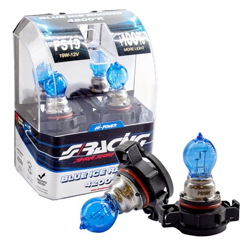 Simoni Racing Bir/Ps19W Kit 2 Lampadine Blue Ice Racing, Attacco Ps19W