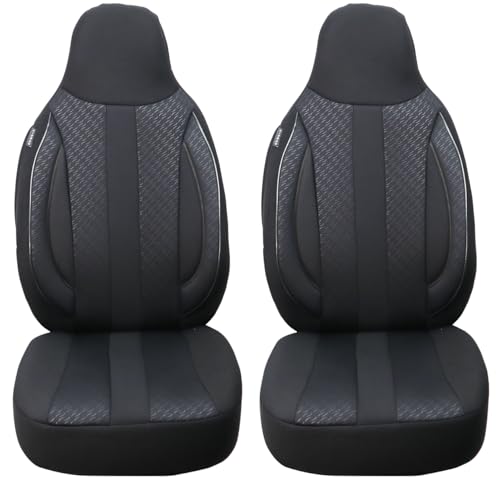 Bremer Sitzbezüge Set Di 2 Coprisedili Per Auto Compatibili Con Ssangyong Tivoli Conducente E Passeggero Dal 2015 In Poi, Colore Nero