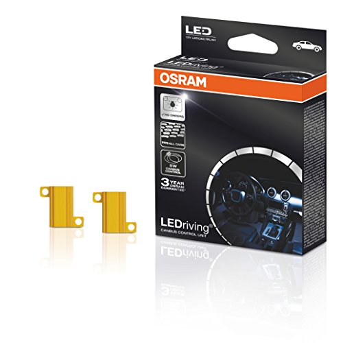 Osram Ledriving Canbus Control Unit, Ledcbctrl101, 5W, Per Prevenire Messaggi Di Errore Nei Computer Di Bordo Generati Dalle Lampade Led, Cartone (2 P