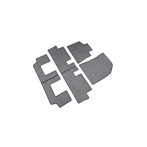 Auto-Style Tappetini In Gomma Compatibile Con Citroën C4 Grand Picasso Ii / C4 Grand Spacetourer 7-Persona 2013- (4 Pezzi + Sistema Di Fissaggio)