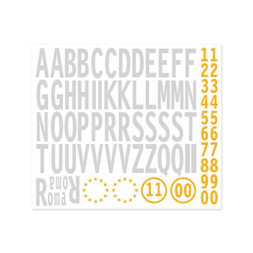 4R Quattroerre.It - 1203 - Kit Lettere Adesive Targa, Provincia + Anno