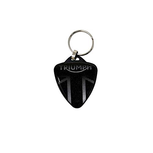 Quattroerre Portachiavi Per Moto Triumph Scudetto (Nero)