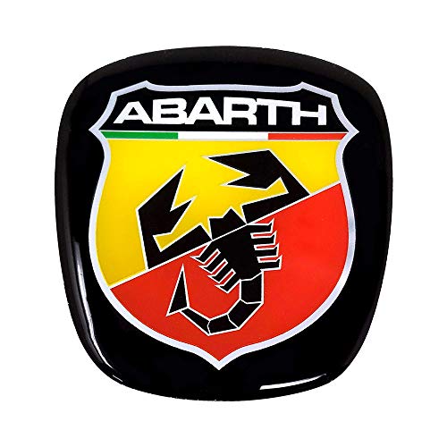 Adesivo 3D Logo Scudetto Ufficiale Per Fiat 500