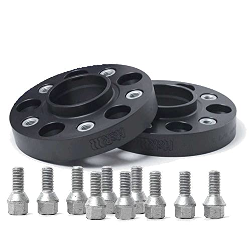H&R Set Di Distanziali Per Ruote Dra-Sistema 70Mm Per Asse - Interasse 5X100 - Mozzo 57,1Mm - Bulloni M14X1,5 - Compatibile Con Audi/Seat/Skoda/Volksw