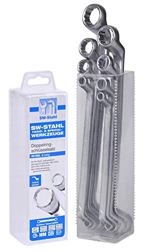 Sw-Stahl 00180L Set Di Chiavi Ad Anello Doppie 6-22 Mm, 8 Pezzi Offset Profondo I Chiave Ad Anello I Set Di Chiavi Doppie I Set Di Chiavi Ad Anello Of