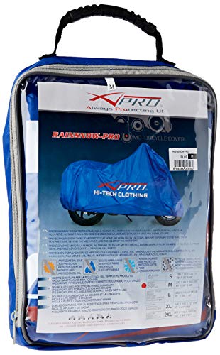 A Pro Waterproof Rain Cover Protection Motorcycle Motor Bike Scooter Bike Blue M
