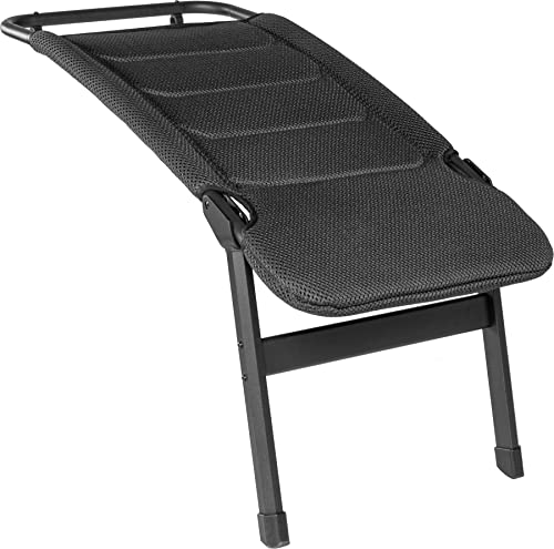 Brunner 0404003N.C69 Rebel Universal Footrest, Poggiagambe Universale Per Sedie Rebel S-M-L, Attacco A Clip, Colore Grigio Scuro/Nero, 100% Polyester,