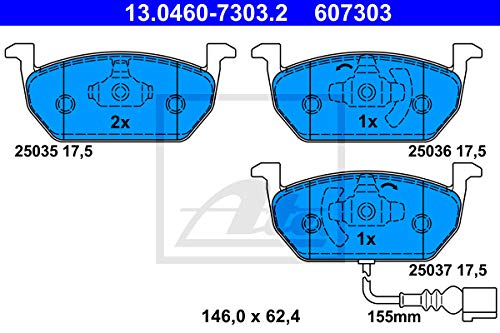 Ate 13.0460-7303.2 Pastiglia Freno