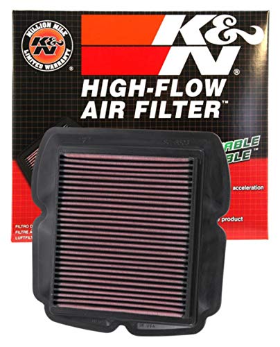 K&N Filtro Aria Di Ricambio Compatibile Con Suzuki Sv650/S 2003-2009 Sv1000/S 2003-2007 (Su-6503)