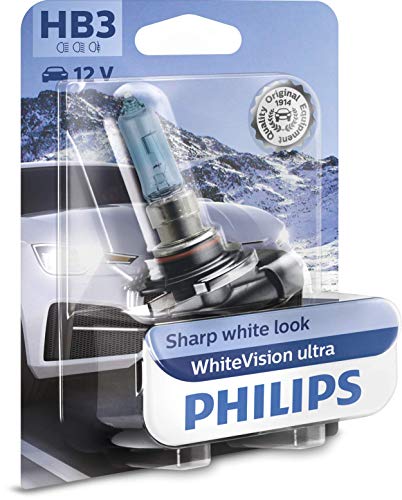 Philips Whitevision Ultra Hb3 Lampadina Fari Auto, Blister Singolo