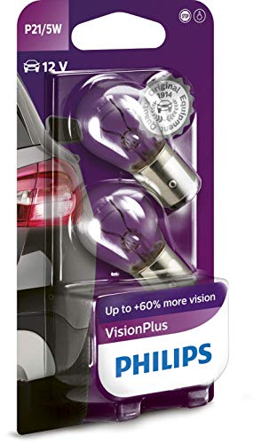 Philips 12499Vpb2 - Luce Segnaletica Visionplus P21/5W, 2 Pezzi