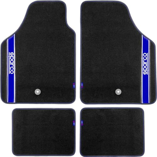 Sparco 03763Bbs Set Tappeti Moquette, Strada, Blu, Set Di 4
