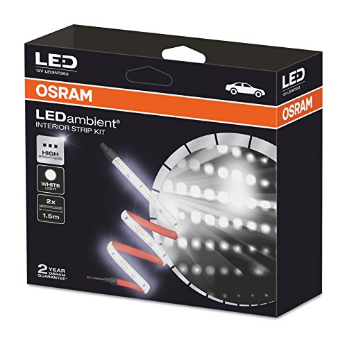 Osram Ledint203 Osram Ledambient Interior Strip Kit Universal, Led, Ledint203, 1 Kit, Bianco, Set Di 2
