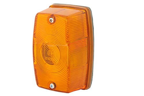 Hella 2Ba 002 324-001 Indicatore Direzione, Alogeno, 24/12V, Montaggio, Esterno/Avvitato, Colore Diffusore Luce Giallo, Spina Spina Europlug, Dx/Anter