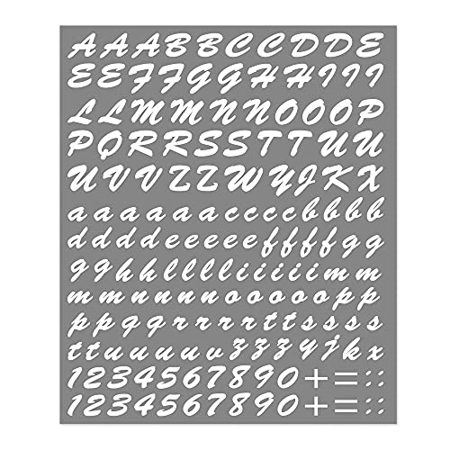 4R Quattroerre.It - 1232 - Kit Lettere Adesive Componibili, Bianco