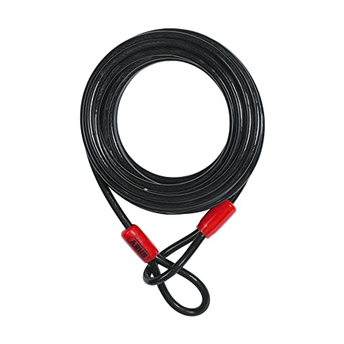 Abus Cobra 10 Loop Cable - Cavo D'Acciaio Rivestito In Plastica Sicurezza Per Accessori Di Biciclette E Motociclette Lunghezza Metri, Spessore Mm