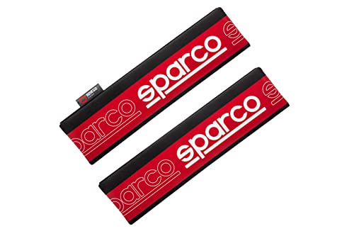 Sparco Set Di 2 Cuscinetti Per Cintura New Spc Nero/Rosso Universale