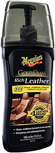 Meguiar'S Gold Class Trattamento Pelle Auto Panna Con Oli Profumati 400 Ml