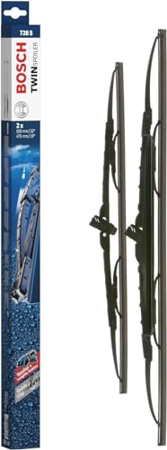 Tergicristalli Bosch Twin Spoiler 728S, Lunghezza 550Mm/475Mm, 1 Set Per Parabrezza Anteriore