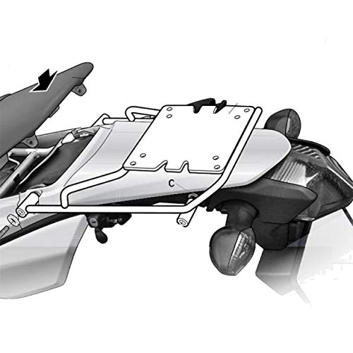 H0Cr22St - Supporti, Ganci, Regolazioni Bauletto Top Master Compatibile Con Honda Crf 250L 2012-2017