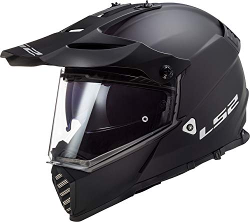Ls2, Casco Cross Moto Pioneer Nero Opaco, Xs