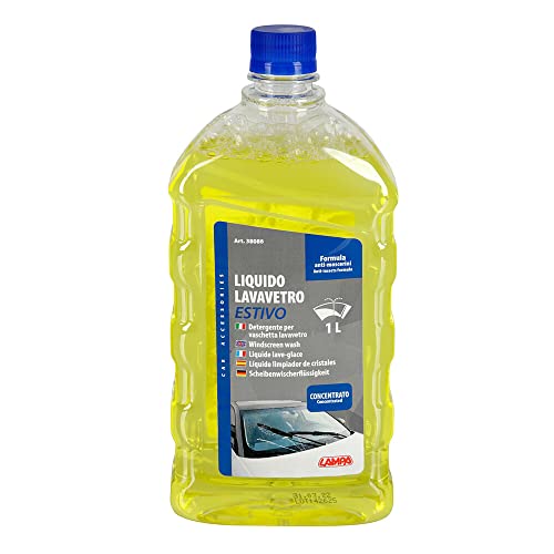 Lampa 38086 Liquido Lavavetro Estivo, Concentrato - 1000 Ml - Formula Anti Moscerini