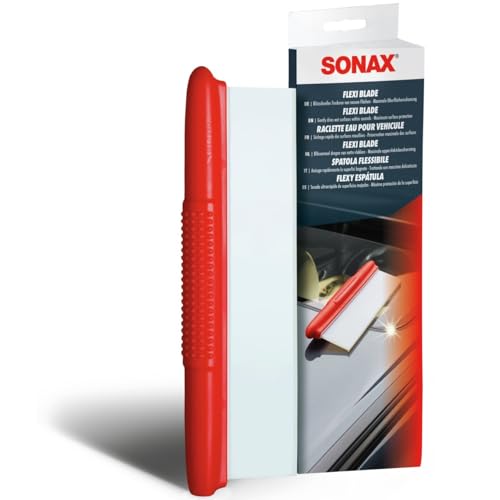 Sonax Spatola Flessibile Asciugatura Rapida Delle Superfici Bagnate, Senza Graffiare, Ottimo Dopo Il Lavaggio Dell’Auto E In Caso Di Vetri Appannati,