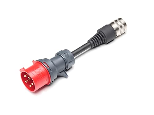 Juice Connector, Spina Cee32 Rossa, Soluzione Di Ricarica Auto Elettrica Con Regolazione Automatica, Spine Per Caricabatterie Auto, Compatibile Con Il