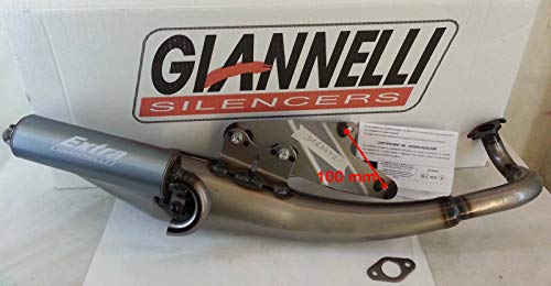 Giannelli Marmitta Scooter Extrav2 Aprilia Sr Kat 00/03 Omologata Cee E13 Silenziatore Alluminio Anodizzato