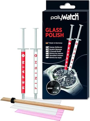 Polywatch, Glass Polish - Lucidante Per Vetri, Per La Rimozione Di Graffi Su Vetro, Orologio