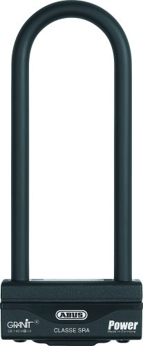 Abus U-Lock Granit Power 58/140Hbiii - Serratura Per Moto Con Cilindro Xplus Livello Di Sicurezza 18 Altezza Grillo 260 Mm, Nero