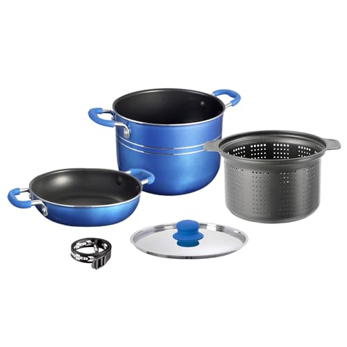 Brunner 0806008N Set Pentole E Casseruole Skipper 4+1 Pezzi, Ø 22 Cm