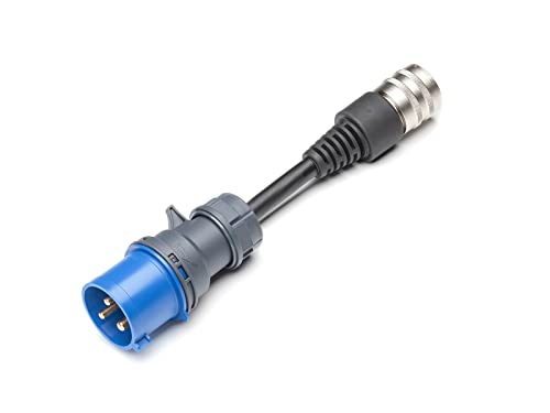 Juice Connector, Spina Cee32 Blu, Soluzione Di Ricarica Auto Elettrica Con Regolazione Automatica, Spine Per Caricabatterie Auto, Compatibile Con Il J