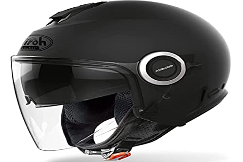 Airoh Helios He11 Casco Moto, Nero (Black Matt), Xs