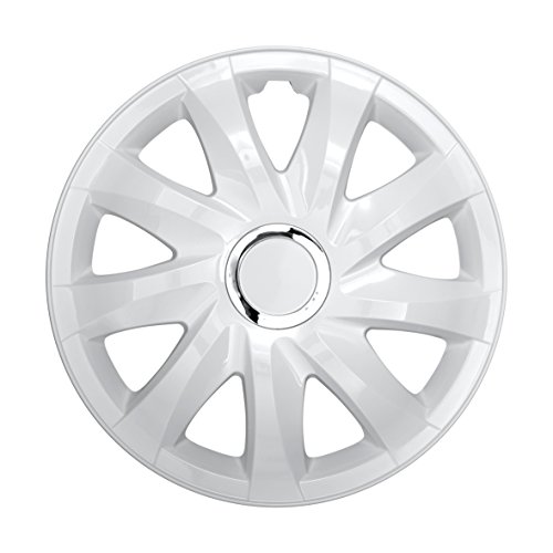 Nrm Copricerchi Universali Drift Bianco 16", Set 4 Pezzi