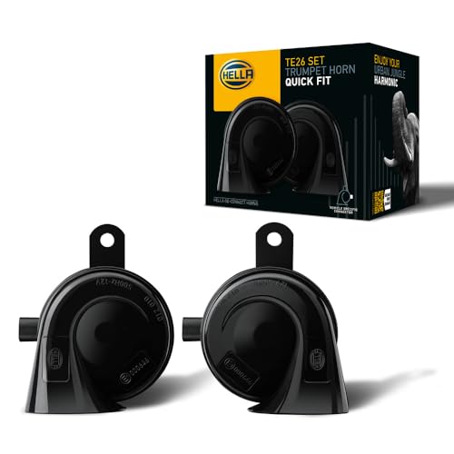 Hella Tromba,Oe-Connect Horn Te26 Set,12V,110Db(A),Gamma Frequenze Da,400Hz,Gamma Frequenze Fino A,500Hz,Tono Alto/Tono Basso,Elettrico,Quantità,2,3Fh