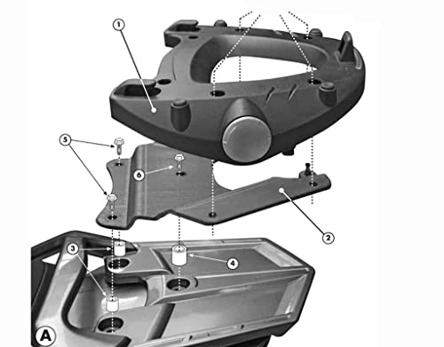 Givi E228 Topcase Piastra Di Supporto Monokey Valigetta Con Piastra M5