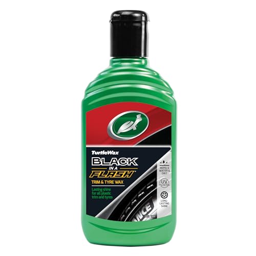 Turtle Wax 52812 Black In A Flash Restauratore Per Plastica Esterna E Pneumatici 300Ml