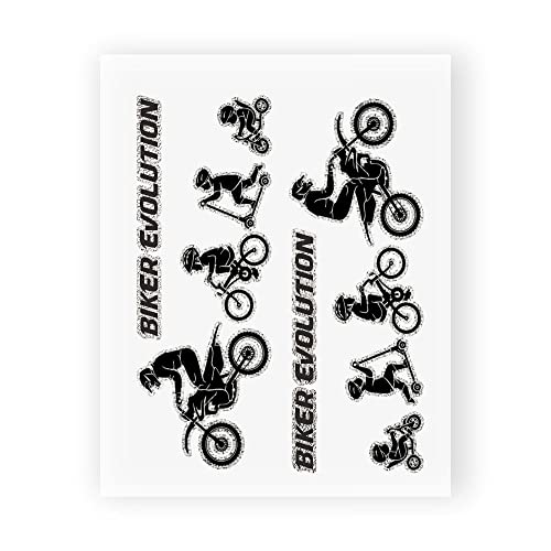 4R Quattroerre.It 6340 Adesivo Evolution Biker Cross