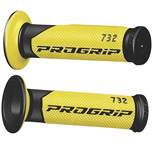 Progrip Pg0732 Manopole, D.22/25 Mm, Multicolore ( Nero/ Giallo Fluor)
