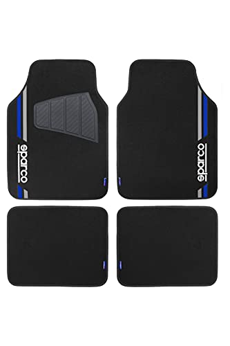 Sparco - Tappetino In Moquette Corsa, Blu