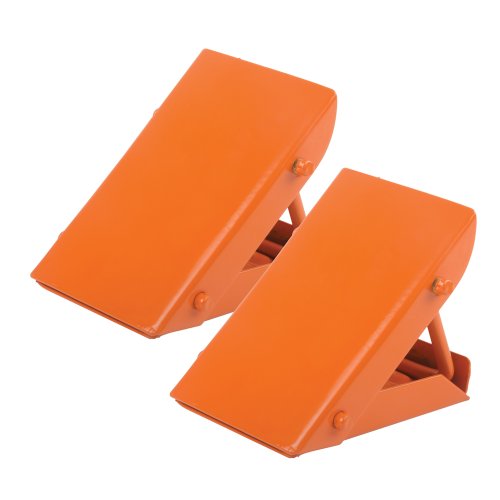 Silverline Chocks Pedale Pieghevole In Acciaio, Coppia