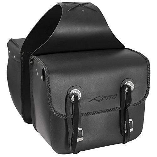 A-Pro Saddle Bags Pair Motorcycle Motorbike Universal 18 Lt Each Pannier